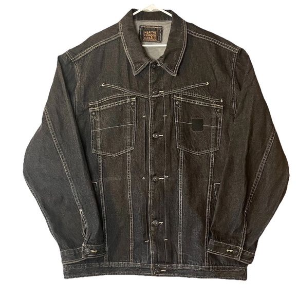 Marithe Francois Girbaud Other - Marithe Francois Girbaud Denim Jean Trucker Jacket Coat Men’s 3XL Black Cotton